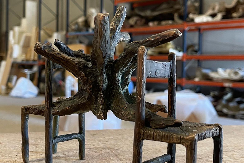 [s/t] (2021). Bronce a la cera perdida, 16 x 18 x 7 cm