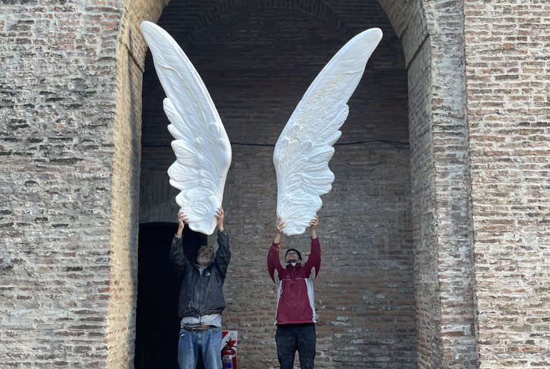 La piedad de las estatuas. Proceso de realización.