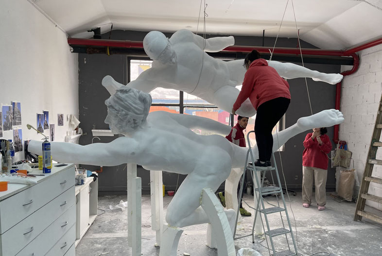La piedad de las estatuas. Proceso de realización.